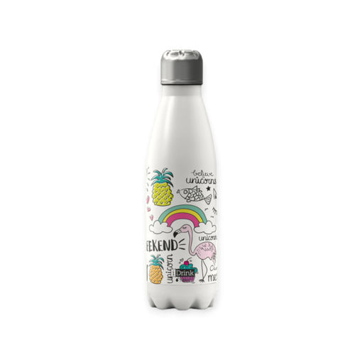 Picture of I-DRINK THERMAL BOTTLE 750ML UNICORN